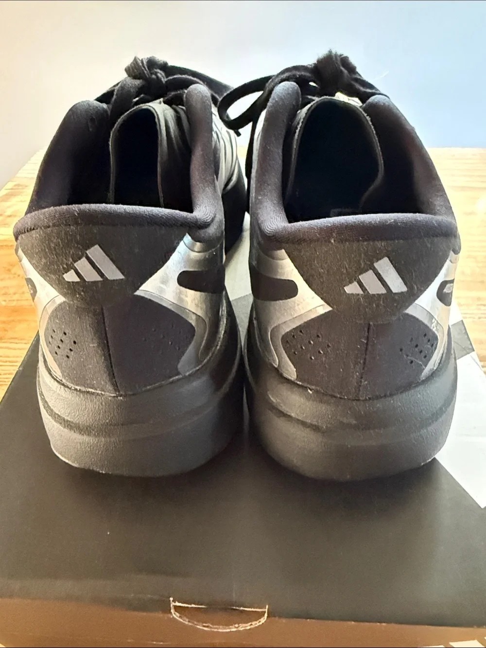 Adidas Evo SL  Black and Silver Performance Running Sneakers - Picture 4 of 7